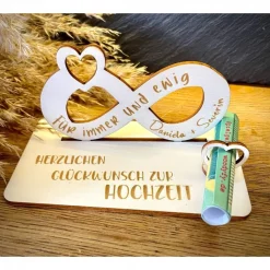 Geldscheinhalter Hochzeit, Hochzeitspaar, Herz, Unendlich, Infinity, Geldgeschenk, Geschenk, Wunschtext, Personalisierba