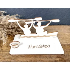Geldscheinhalter Kanu, Kajak, Paddeln, Boot, Geldgeschenk, Geburtstag, Geschenk, Wunschtext, Personalisierbar