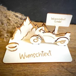 Geldscheinhalter Motorradtour, Urlaub, Bergtour, Pyrenäen, Geldgeschenk, Geburtstag, Geschenk, Wunschtext, Personalisier