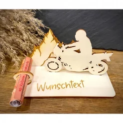 Geldscheinhalter Motorradtour, Urlaub, Bergtour, Pyrenäen, Geldgeschenk, Geburtstag, Geschenk, Wunschtext, Personalisier