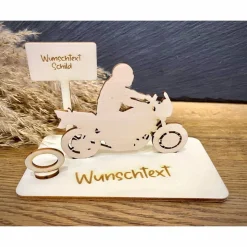 Geldscheinhalter Motorrad, Motorradfahrer, Geburtstag, Führerschein, Geschenk, Wunschtext, Personalisierbar