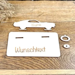 Geldscheinhalter Mustang, Auto, Geburtstag, Führerschein, Geschenk, Wunschtext, Personalisierbar