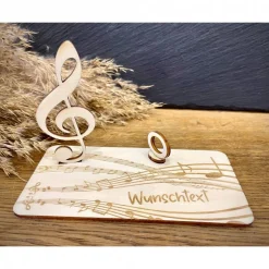 Geldscheinhalter Note, Geldgeschenk, Geburtstag, Musiker, Musik, Geschenk, Wunschtext, Personalisierbar