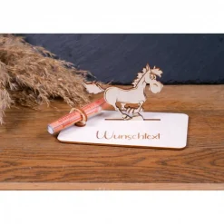 Geldscheinhalter Pferd, Geldgeschenk, Geburtstag, Reiten, Geschenk, Wunschtext, Personalisierbar