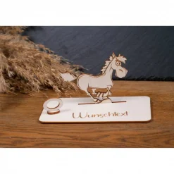Geldscheinhalter Pferd, Geldgeschenk, Geburtstag, Reiten, Geschenk, Wunschtext, Personalisierbar