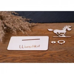 Geldscheinhalter Pferd, Geldgeschenk, Geburtstag, Reiten, Geschenk, Wunschtext, Personalisierbar