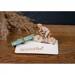 Geldscheinhalter Rennrad, Fahrrad, Geldgeschenk, Geburtstag, Rad, Geschenk, Wunschtext, Personalisierbar