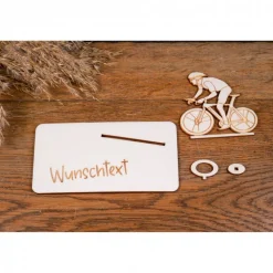 Geldscheinhalter Rennrad, Fahrrad, Geldgeschenk, Geburtstag, Rad, Geschenk, Wunschtext, Personalisierbar