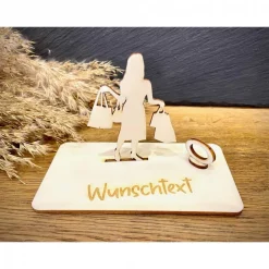 Geldscheinhalter Shopping, Einkaufen, Geldgeschenk, Geburtstag, Geschenk, Wunschtext, Personalisierbar