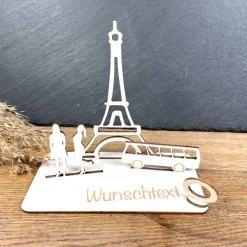 Geldscheinhalter Shopping, Paris, Urlaub, Eiffelturm, Frankreich, Bus, Geldgeschenk, Geburtstag, Geschenk, Wunschtext,