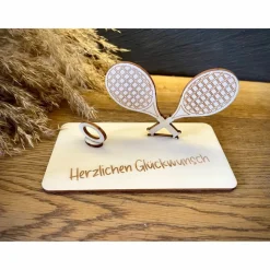 Geldscheinhalter Tennis, Geldgeschenk, Geburtstag, Tennisschläger, Geschenk, Wunschtext, Personalisierbar