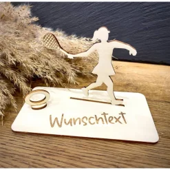 Geldscheinhalter Tennis, Geldgeschenk, Geburtstag, Aufschlag, Geschenk, Wunschtext, Personalisierbar