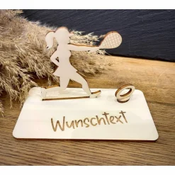 Geldscheinhalter Tennis, Geldgeschenk, Geburtstag, Aufschlag, Geschenk, Wunschtext, Personalisierbar