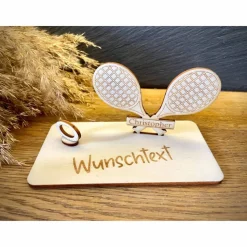 Geldscheinhalter Tennisschläger, Tennis, Geldgeschenk, Geburtstag, Tennisspieler, Geschenk, Wunschtext, Personalisierbar