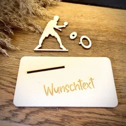 Geldscheinhalter Tischtennis, Geldgeschenk, Geburtstag, Tischtennisspieler, Geschenk, Wunschtext, Personalisierbar
