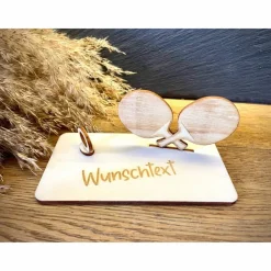 Geldscheinhalter Tischtennis, Geldgeschenk, Geburtstag, Tischtennisschläger, Geschenk, Wunschtext, Personalisierbar