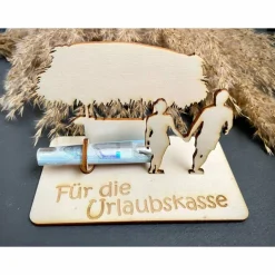Geldscheinhalter Urlaub, Insel, Strandbar, Geldgeschenk, Geburtstag, Geschenk, Wunschtext, Personalisierbar