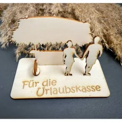 Geldscheinhalter Urlaub, Insel, Strandbar, Geldgeschenk, Geburtstag, Geschenk, Wunschtext, Personalisierbar