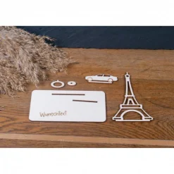 Geldscheinhalter Urlaub, Paris, Eiffelturm, Frankreich, Weltreise, Auto, Geldgeschenk, Geburtstag, Geschenk, Wunschtext,