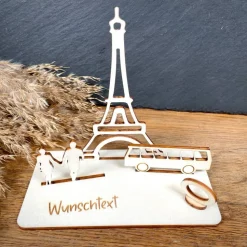 Geldscheinhalter Urlaub, Paris, Eiffelturm, Frankreich, Weltreise, Bus, Geldgeschenk, Geburtstag, Geschenk, Wunschtext,