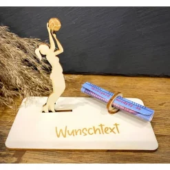 Geldscheinhalter Volleyball, Volleyballspielerin, Geldgeschenk, Geburtstag, Sport, Geschenk, Wunschtext, Personalisierba