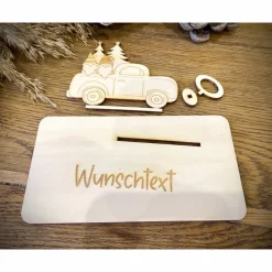 Geldscheinhalter Weihnachtswichtel, Wichtel, Weihnachtsmann, Weihnachten, Nikolaus, Geldgeschenk, Geschenk, Wunschtext,