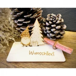 Geldscheinhalter Weihnachtswichtel, Wichtel, Weihnachtsmann, Weihnachten, Nikolaus, Geldgeschenk, Geschenk, Wunschtext,