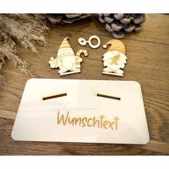 Geldscheinhalter Weihnachtswichtel, Wichtel, Weihnachtsmann, Weihnachten, Nikolaus, Geldgeschenk, Geschenk, Wunschtext,