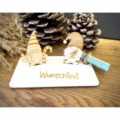 Geldscheinhalter Weihnachtswichtel, Wichtel, Weihnachtsmann, Weihnachten, Nikolaus, Geldgeschenk, Geschenk, Wunschtext,