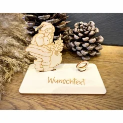 Geldscheinhalter Weihnachten, Weihnachtsmann, Nikolaus, Geldgeschenk, Geburtstag, Geschenk, Wunschtext, Personalisierbar