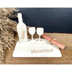 Geldscheinhalter Wein, Weinglas, Party, Feier, Feiern, Genuss, Geldgeschenk, Geburtstag, Geschenk, Wunschtext, Personali