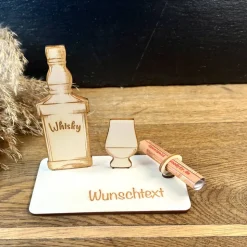 Geldscheinhalter Whiskey, Tasting, Whisky, Glas, Geldgeschenk, Geburtstag, Fest, Party, Geschenk,