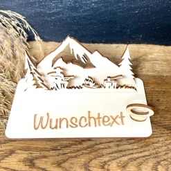 Geldscheinhalter Zelten, Camping, Urlaub, Geburtstag, Geschenk, Wunschtext, Personalisierbar