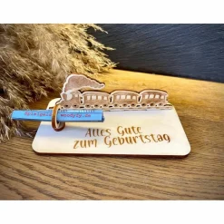 Geldscheinhalter Zug, Eisenbahn, Kind, Geldgeschenk, Geburtstag, Kindergeburtstag, Geschenk, Wunschtext, Personalisierba