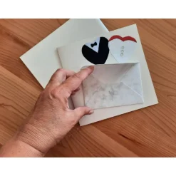 Geldscheinkarte Hochzeit – Edle Geldgeschenkkarte mit Anzug, Brautkleid & Straßsteinen