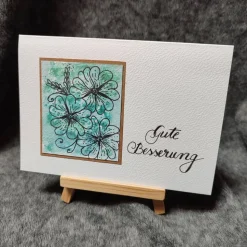 Genesungskarte - "Gute Besserung " - Aquarell