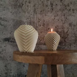 Geometrische Design-Kerze aus Sojawachs | Origami Kerzen l Groß I Minimalistische Deko | Handgefertigt