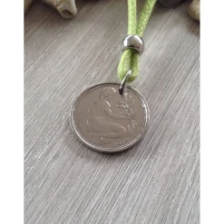 Geschenk / Kette mit einem  50-Pfennig-Stück von 1973  /  Geburtstag / Jubiläum