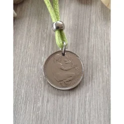 Geschenk / Kette mit einem  50-Pfennig-Stück von 1973  /  Geburtstag / Jubiläum
