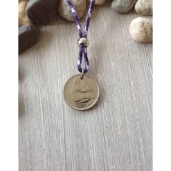 Geschenk / Kette mit einem alten 50-Pfennig-Stück / zum runden Geburtstag / Jubiläum / 1972