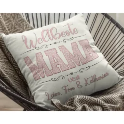 Geschenk beste Mama- Kissen mit Namen- Muttertagsgeschenke- Mama Geschenke
