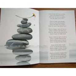 Geschenk Booklet , Büchlein, Taschenbuch mit Geschenkkarte -  Glücklich, Inspirationen für den Augenblick