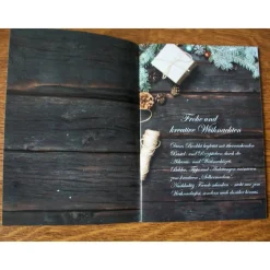 Geschenk Booklet , Büchlein, Taschenbuch mit Geschenkkarte -  "Kreative Weihnachten" - Bastel- und Rezeptideen