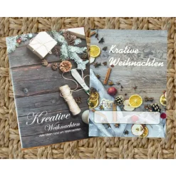 Geschenk Booklet , Büchlein, Taschenbuch mit Geschenkkarte -  "Kreative Weihnachten" - Bastel- und Rezeptideen