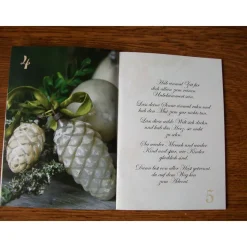 Geschenk Booklet , Büchlein mit Geschenkkarte -  "Weihnachtszeit" - Sitten und Gebräuche bei den Nachbarn