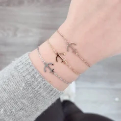 Geschenk Brautmutter – Edles Anker Armband aus Edelstahl – Brautmama Schmuck zur Hochzeit