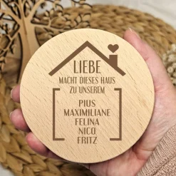 Geschenk Einzug neues Zuhause personalisiert mit Namen Naschglas Aufbewahrungsglas Süßigkeiten