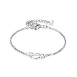 Geschenk für die Bräutigam Mutter – Herz Armband aus Edelstahl, Geschenkidee Hochzeit