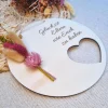 Geschenk für Eltern | personalisiertes Türschild | Türkranz Trockenblumen | Kleines Dankeschön Geschenk | Dankeschön