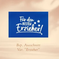 Geschenk für Erzieher / Erzieherinnen - Kleine Schultüte personalisierbar Lila Punkte